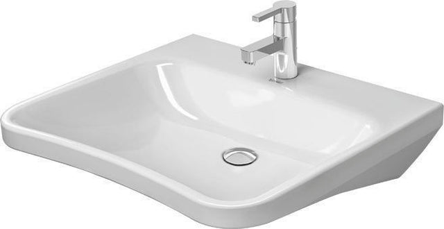 Duravit DuraStyle Waschtisch 650 mm weiß, ohne Hahnloch, ohne Überlauf, wandhängend