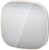 DURAVIT Spiegel Zencha 500x500 mm mit Spiegelheizung, LED-Beleuchtung und Sensorschalter – EEK D