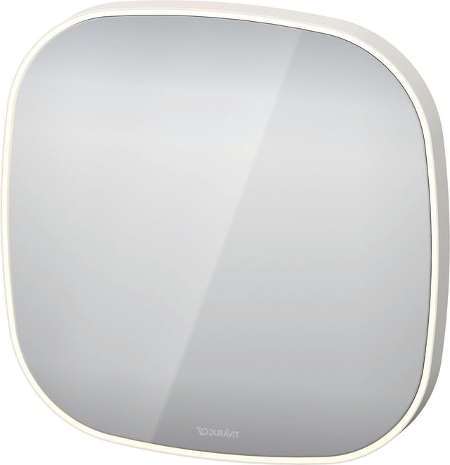 DURAVIT Spiegel Zencha 500x500 mm mit Spiegelheizung, LED-Beleuchtung und Sensorschalter – EEK D