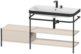Duravit Happy D.2 Plus Waschtischunterbau 1600 mm mit Metallkonsole & Möbelwaschtisch supermatt