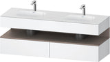 DURAVIT Qatego Studio F. A. Porsche Waschtischset 1600 mm mit Konsolenwaschtischunterbau, 2 Auszüge