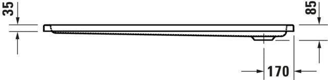 DURAVIT D-Code Duschwanne 1300x900x85 mm Weiß Sanitäracryl rechteckig