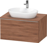 DURAVIT D-Neo Konsolenwaschtischunterbau 800 mm betongrau matt mit Bronze-Griff und Soft-Close-Auszug