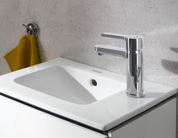 DURAVIT B.2 Einhebel-Waschtischmischer S mit Zugstange, Chrom – Keramikmischsystem, 100,5 mm Ausladung