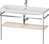 Duravit Happy D.2 c-shaped Waschtischset 1175 mm mit Metallkonsole und Waschschüssel