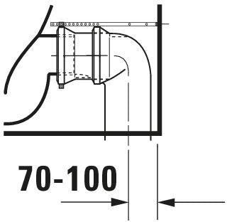 DURAVIT DuraStyle Stand-Tiefspül-WC 370x630 mm mit WonderGliss, Abgang Vario, weiß
