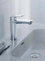 DURAVIT Wave Einhebel-Waschtischmischer M mit Zugstange, Chrom – Keramikmischsystem, 122 mm Ausladung