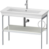 DURAVIT White Tulip Metallkonsole 984 mm von Philippe Starck – Höhenverstellbar, Weiß Seidenmatt