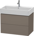 flannel grey seidenmatt / Mitteldichte Faserplatte (MDF) / 2 Schubkästen