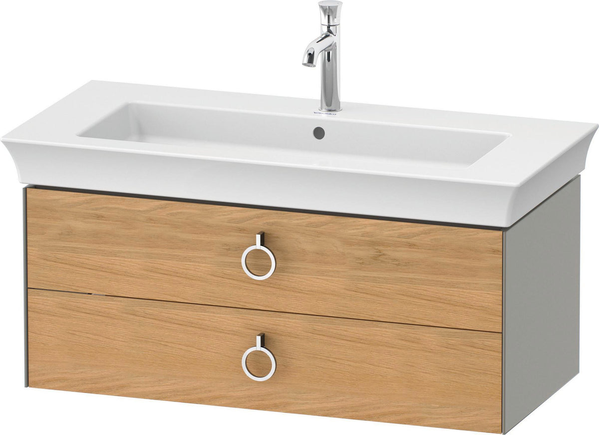 DURAVIT White Tulip Waschtischunterbau wandhängend 984 mm mit 2 Schubkästen und Innenbeleuchtung