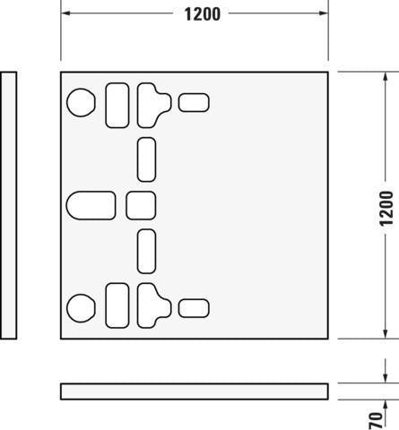 DURAVIT Stonetto Duschwanne 900x900mm Mineralguss weiß matt – rutschhemmend & bodenbündig