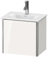 Duravit XSquare Waschtischunterbau 397 mm, 1 Tür, Taupe seidenmatt – Wandhängend für Viu