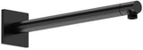 DURAVIT Brausearm L352mm rund Schwarz Matt – Edler Duscharm für Kopfbrausen bis 240 mm