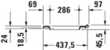 DURAVIT Balcoon WC-Sitz mit Absenkautomatik und Edelstahl-Scharnieren, Weiß Glänzend