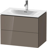 DURAVIT L-Cube Waschtischunterbau wandhängend 720 mm weiß matt mit 2 Schubkästen und Tip-On-Technik