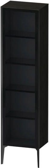 DURAVIT Hochschrank XViu mit Glastür 1770 mm Eiche Schwarz