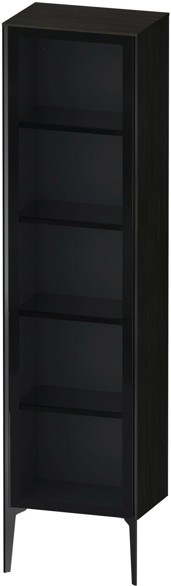 DURAVIT Hochschrank XViu mit Glastür 1770 mm Eiche Schwarz