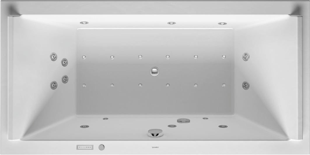 DURAVIT Starck Whirlwanne 1800x900 mm mit Air-System, 2 Rückenschrägen und 12 Luftdüsen in Weiß