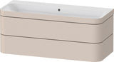 Duravit Happy D.2 c-bonded Waschtischset 1175 mm wandhängend mit 2 Schubkästen und Tip-on Technik