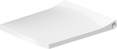 DURAVIT WC-Sitz Design Classics Viu Comp. Weiß mit Edelstahl-Scharnieren, ohne Absenkautomatik