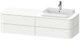 Duravit Waschtischunterbau Happy D.2 Plus 1600 mm taupe supermatt mit 4 Schubkästen