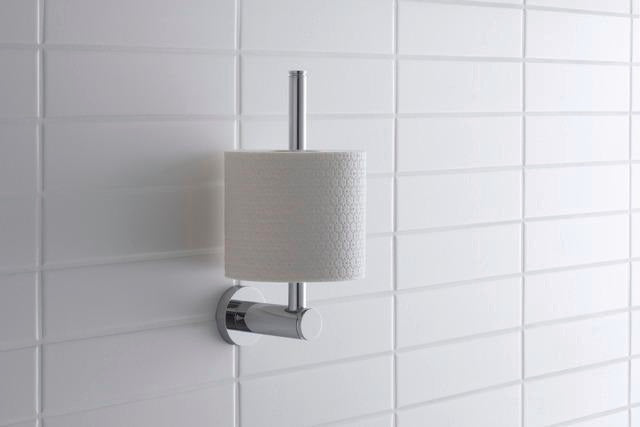 DURAVIT D-Code Ersatzrollenhalter Chrom – Wandmontage, 1 Rolle, verchromt