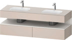 weiß / QA EWT m.Kon-WTU,1600x550x600mm,WPl:2 Ni-Bel,Taupe Matt,Ni:Weiß Supermatt,Dek