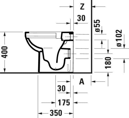 Duravit No.1 Stand-Tiefspül-WC 480 mm, spülrandlos, weiß – Matteo Thun & Antonio Rodriguez