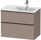 DURAVIT D-Neo Waschtischunterbau 810 mm Weiß Matt mit Bronze Griff und Soft-Close