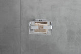DURAVIT Karree Seifenschale aus Messing in Chrom – 120 x 140 x 65 mm, wandmontiert