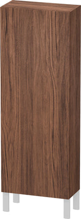 Duravit L-Cube Halbhochschrank 500 mm, 1 Tür links, betongrau matt, wandhängend, Soft-Close