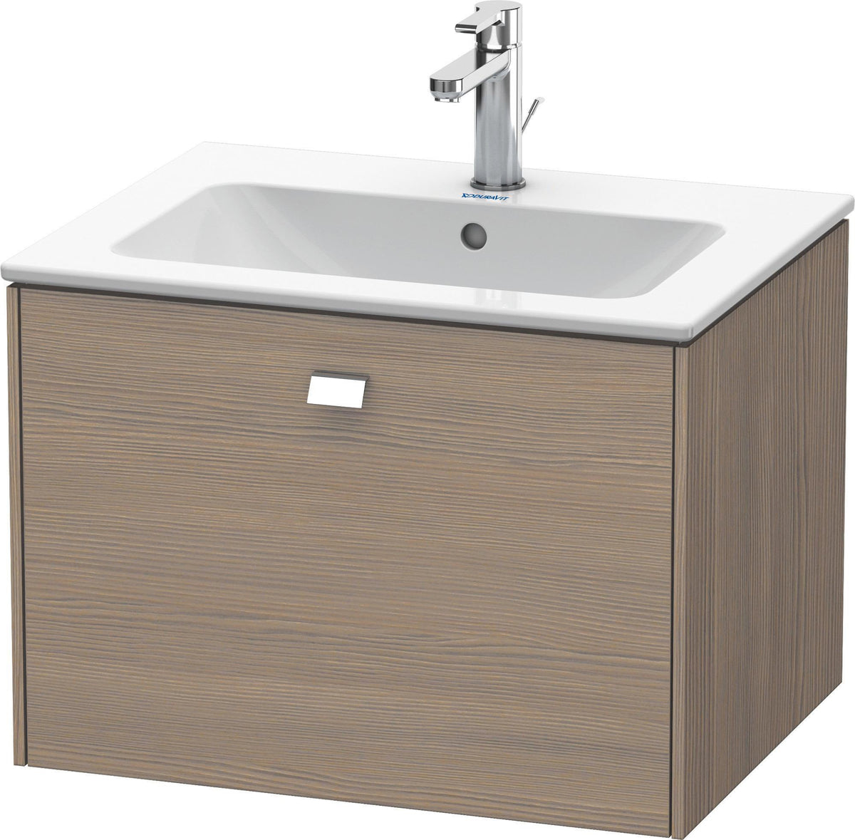 Duravit Brioso Waschtischunterbau 620 mm betongrau matt mit 1 Auszug und Soft-Close