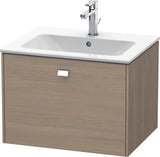 Duravit Brioso Waschtischunterbau 620 mm betongrau matt mit 1 Auszug und Soft-Close