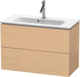DURAVIT L-Cube Waschtischunterbau 820 mm weiß matt mit 2 Schubkästen und Tip-On-Technik