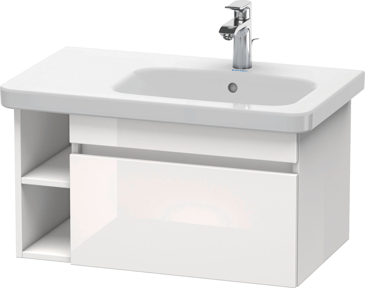Duravit DuraStyle Waschtischunterbau 730 mm Eiche Terra/Weiß Matt, 1 Auszug, wandhängend