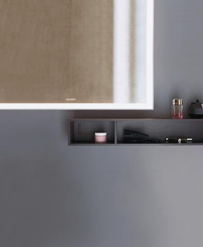 DURAVIT L-Cube Regalelement 1000 mm betongrau matt, 3 Fächer, wandhängend
