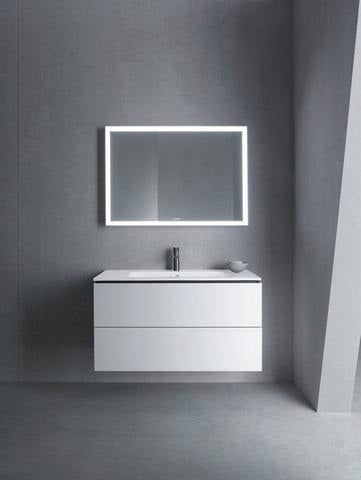 DURAVIT ME by Starck Möbelwaschtisch 1030 mm Weiß Seidenmatt mit Überlauf und 1 Hahnloch