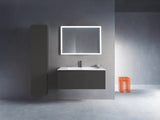 DURAVIT L-Cube Hochschrank 400 mm graphit matt, 1 Tür links, Soft-Close, wandhängend