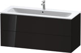 Duravit L-Cube Waschtischunterbau 1220 mm taupe matt mit 2 Schubkästen und Tip-On-Technik