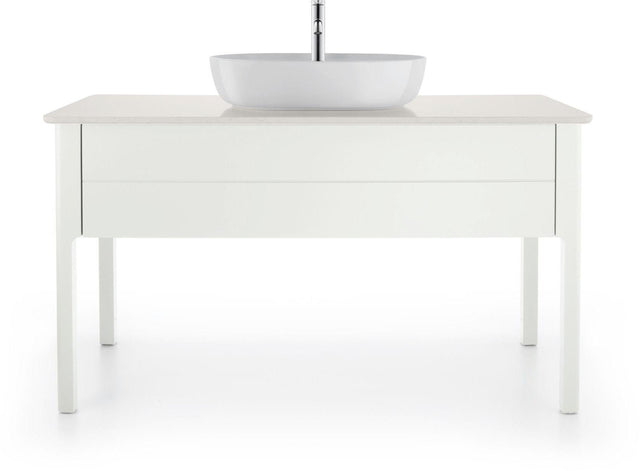 Duravit Luv Waschtischunterbau bodenstehend 1338 mm mit 1 Auszug Weiß Seidenmatt