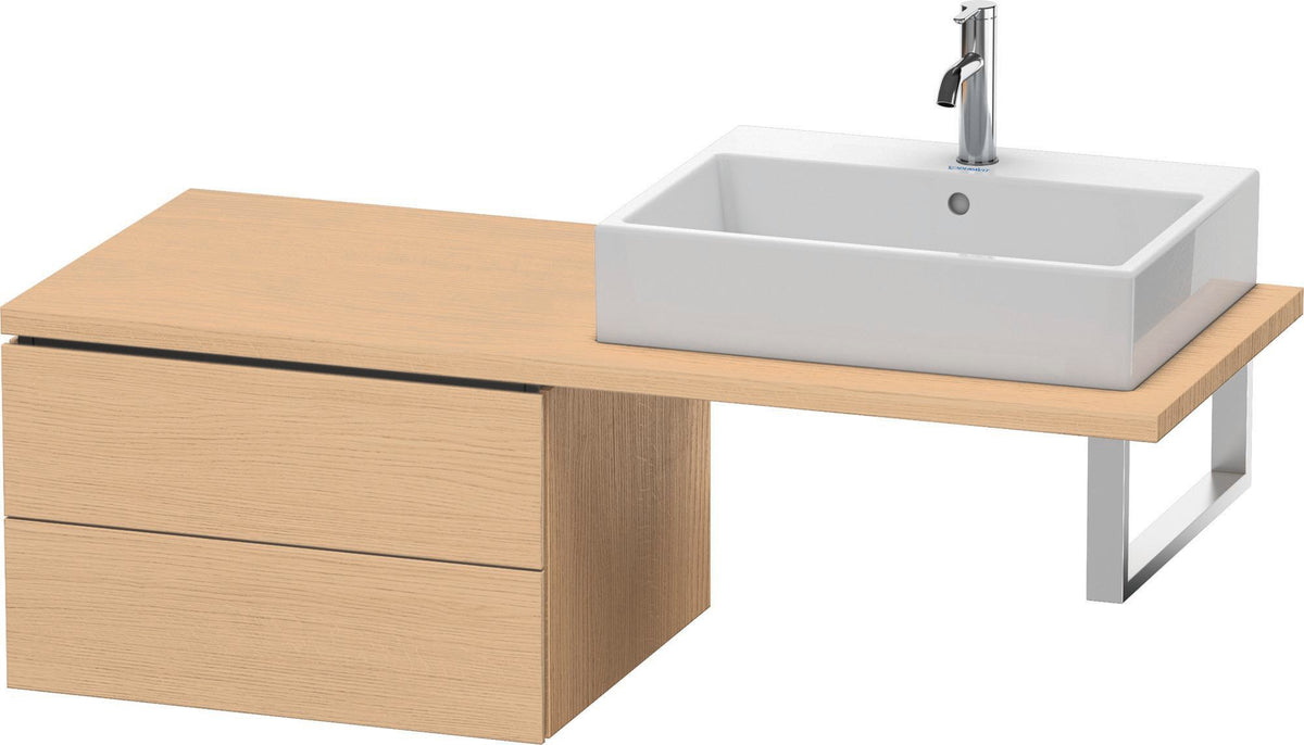 Duravit L-Cube Konsolenunterschrank 620 mm Weiß Matt mit 2 Schubkästen und Tip-on-Technik