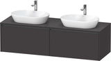 DURAVIT Ketho.2 Waschtischunterbau 1600 mm betongrau matt mit 2 Auszügen
