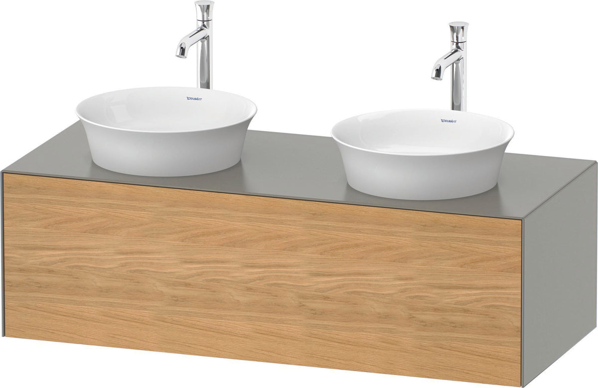 DURAVIT White Tulip Waschtischunterbau wandhängend 1300 mm weiß seidenmatt mit LED-Innenbeleuchtung