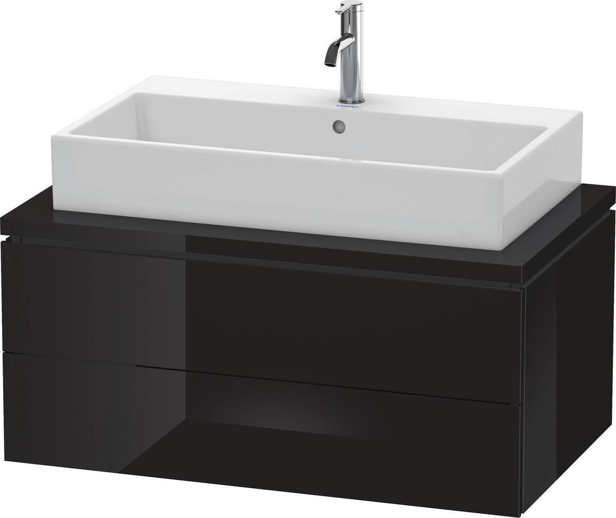 DURAVIT L-Cube Konsolenwaschtischunterbau 920 mm, 2 Schubkästen, Betongrau Matt, wandhängend