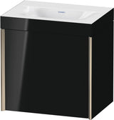 Duravit XViu Waschtischunterbauset 460 mm champagner matt/schwarz hochglanz, 1 Tür rechts