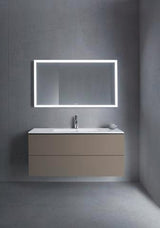 Duravit L-Cube Waschtischunterbau 1220 mm taupe matt mit 2 Schubkästen und Tip-On-Technik
