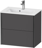 graphit matt / Spanplatte / 2Schubk.,schwarz matt/graphit