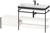 Duravit Waschtischset HAPPY D.2 PLUS 1600x490mm ein Hahnloch taupe supermatt