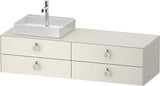 Duravit White Tulip Waschtischunterbau 1600 mm Nussbaum Links von Philippe Starck