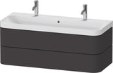 DURAVIT Happy D.2 Waschtischset 1175 mm mit 2 Schubkästen, Tip-on, Soft-Close, wandhängend